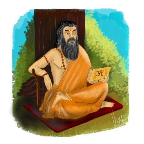 Bhartrihari was one of the finest kings in Vedic India who eventually became one of the greatest Risi | Art by U. Mahesh Prabhu